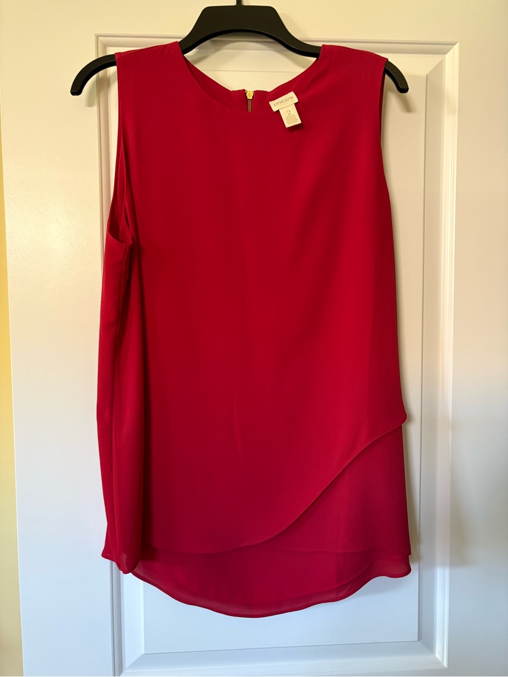 Chico's Vibrant Red Sleeveless Top